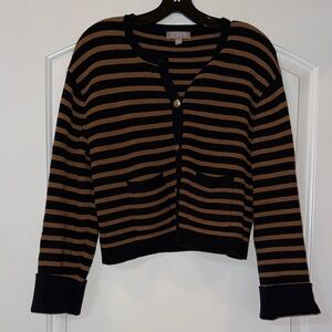 J. Crew Women's New Relaxed Emilie Sweater Lady Jacket in Stripe